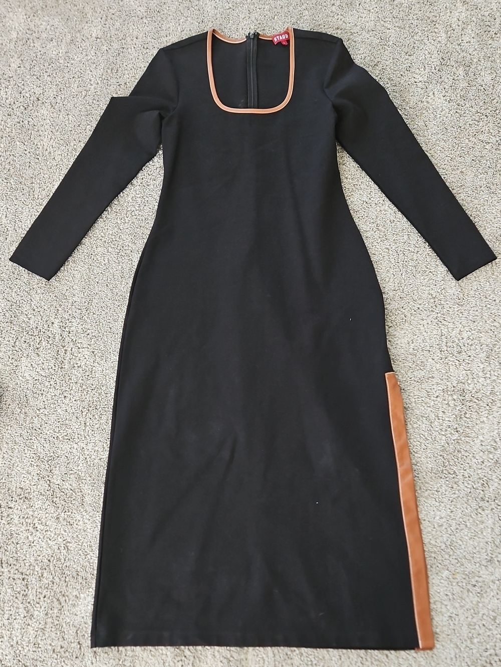 Staud Maxi Long Sleeve Fall Dress L